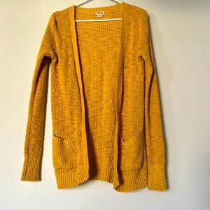 Mustard yellow cardigan